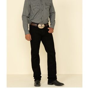 Men's Black Straight Jeans